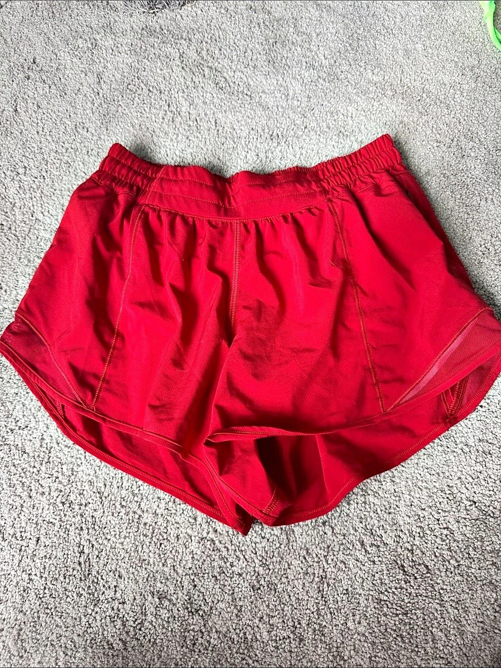 lululemon Hotty Hot High-Rise Lined Short 4" Red